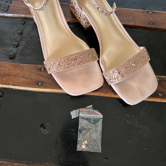 Betsey Johnson Pink Rhinestone Heels 💖 - Picture 2 of 5